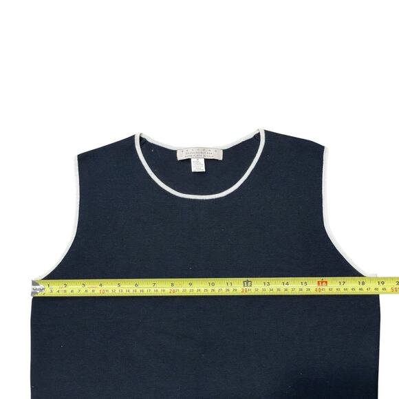 Vintage Belford Saks Fifth Avenue 90s Y2K Silk Blend Tank Womens M Top Black - Picture 4 of 5